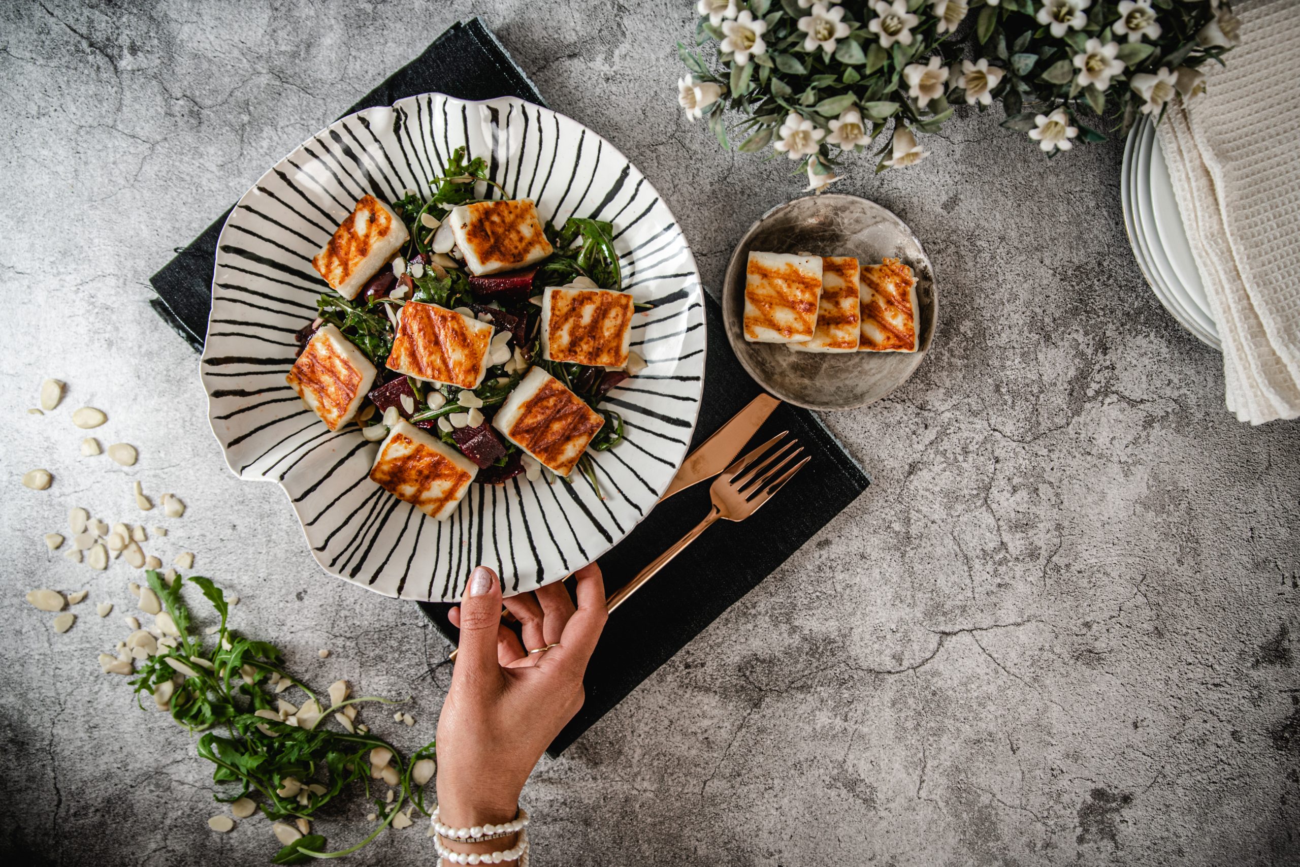 סלט חלומי כבשים צרוב